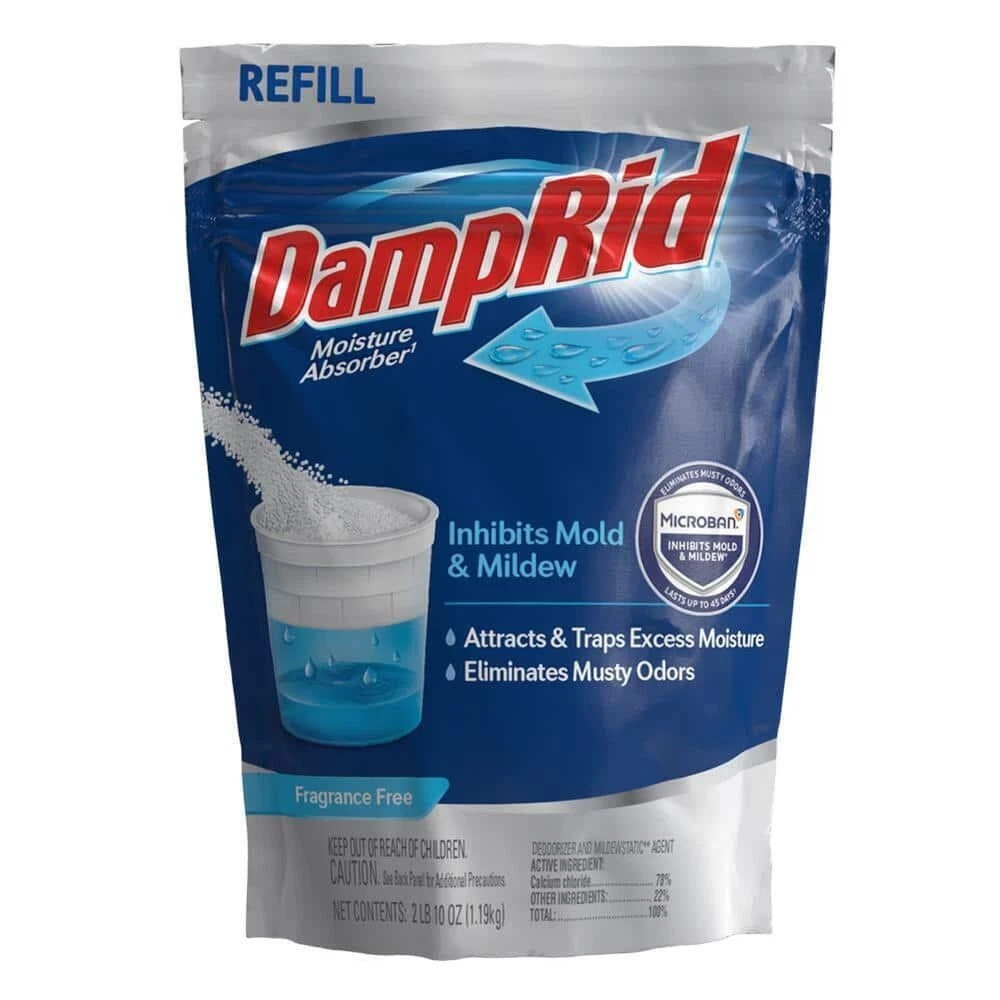 Damp Rid Moisture and Odor Absorber, Fragrance Free - 42 oz Refill