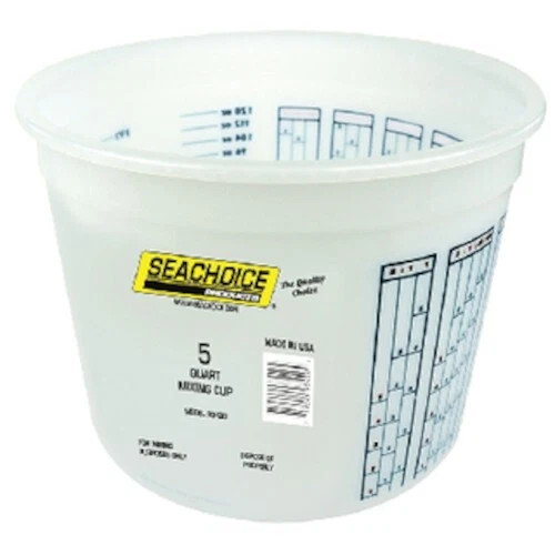 Seachoice Pre-Marked Leak-Proof Paint Mix Container without Lid - 5 Quart