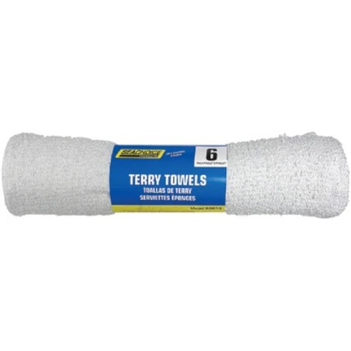 Seachoice Multi-Purpose Absorbent Terry Towels - Clean and Dry - 6 Pack