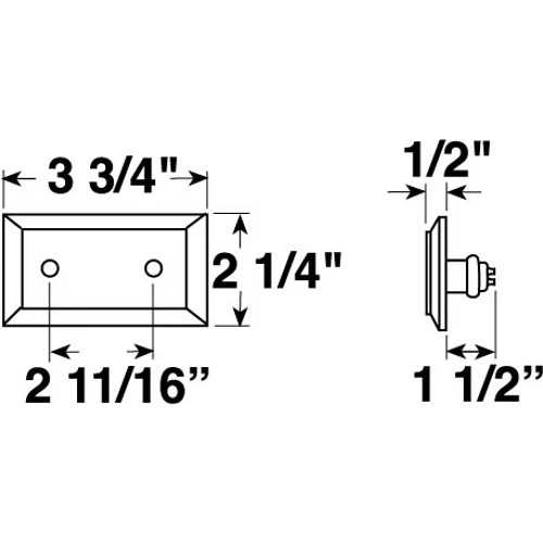 Flush Mount Chrome Plated Courtesy, Accent and Step Light for Boats