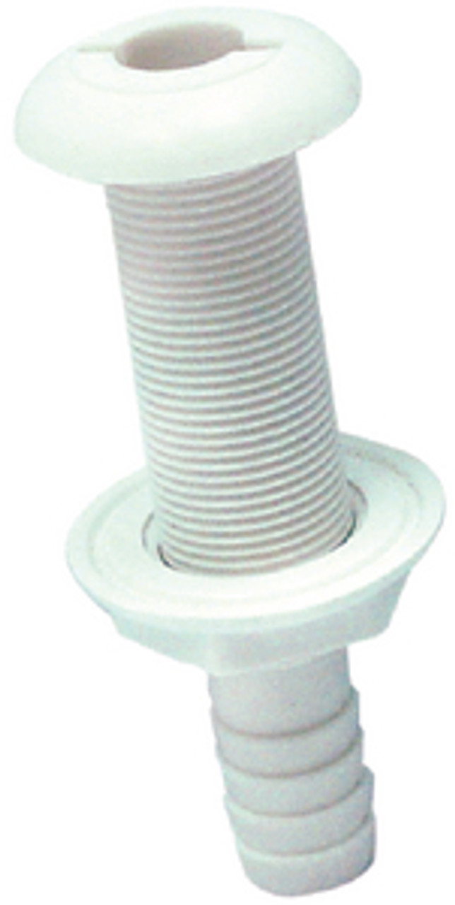 3/4 Inch Extra Long Plastic Thru-Hull Bilge Pump Hose Fitting for Boats