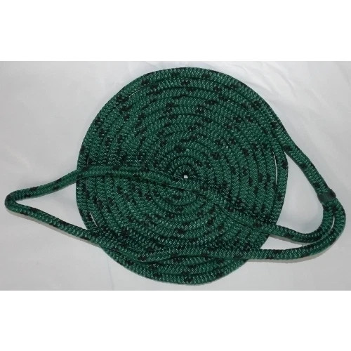 3/8 Inch x 15 Ft Green Double Braid MFP Mooring and Docking Line for Boats