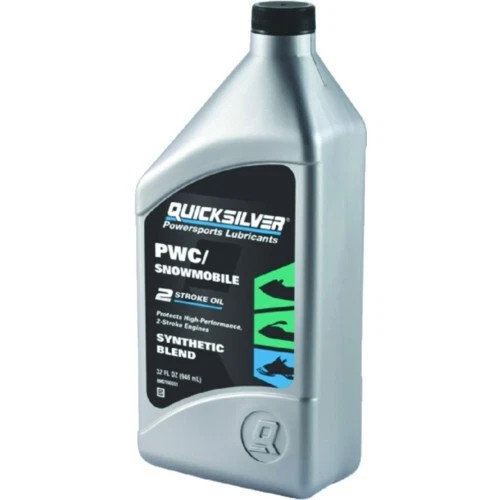 Quicksilver 2-Stroke PWC/Snowmobile Oil - Premium Synthetic Blend - Quart