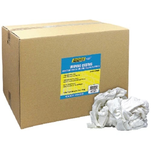 Seachoice Recycled Low Lint White Knit Wiping Cloths - 40 lb. Box