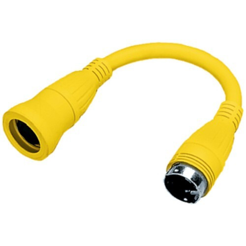 Hubbell 30 Amp Female Twist-Lock to 50 Amp Male Twist-Lock Extension Adapter