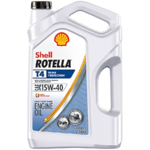 Shell Rotella T4 Tiple Protection Heavy-Duty Diesel 15W-40 Motor Oil, Gallon