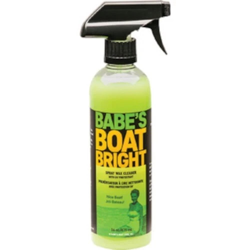 Babe's Boat Care Boat Bright - Spray Wax Cleaner - 16 oz. Spray Bottle