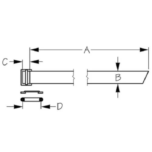 Sea-Dog Line 38 Inch Hold Down Strap & Bracket for Battery Box