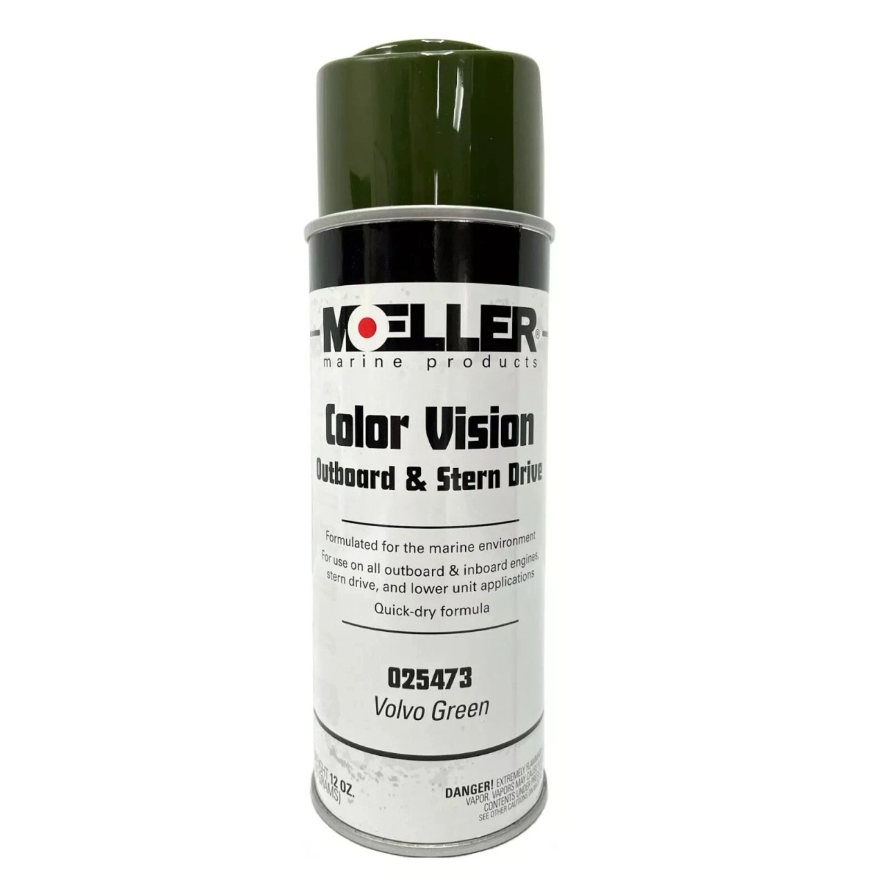Moeller Marine Color Vision Volvo Green Sterndrive Engine Paint - 12 oz.