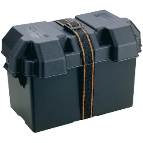 Attwood Marine Standard Vented Battery Box Fits Group 27, Black