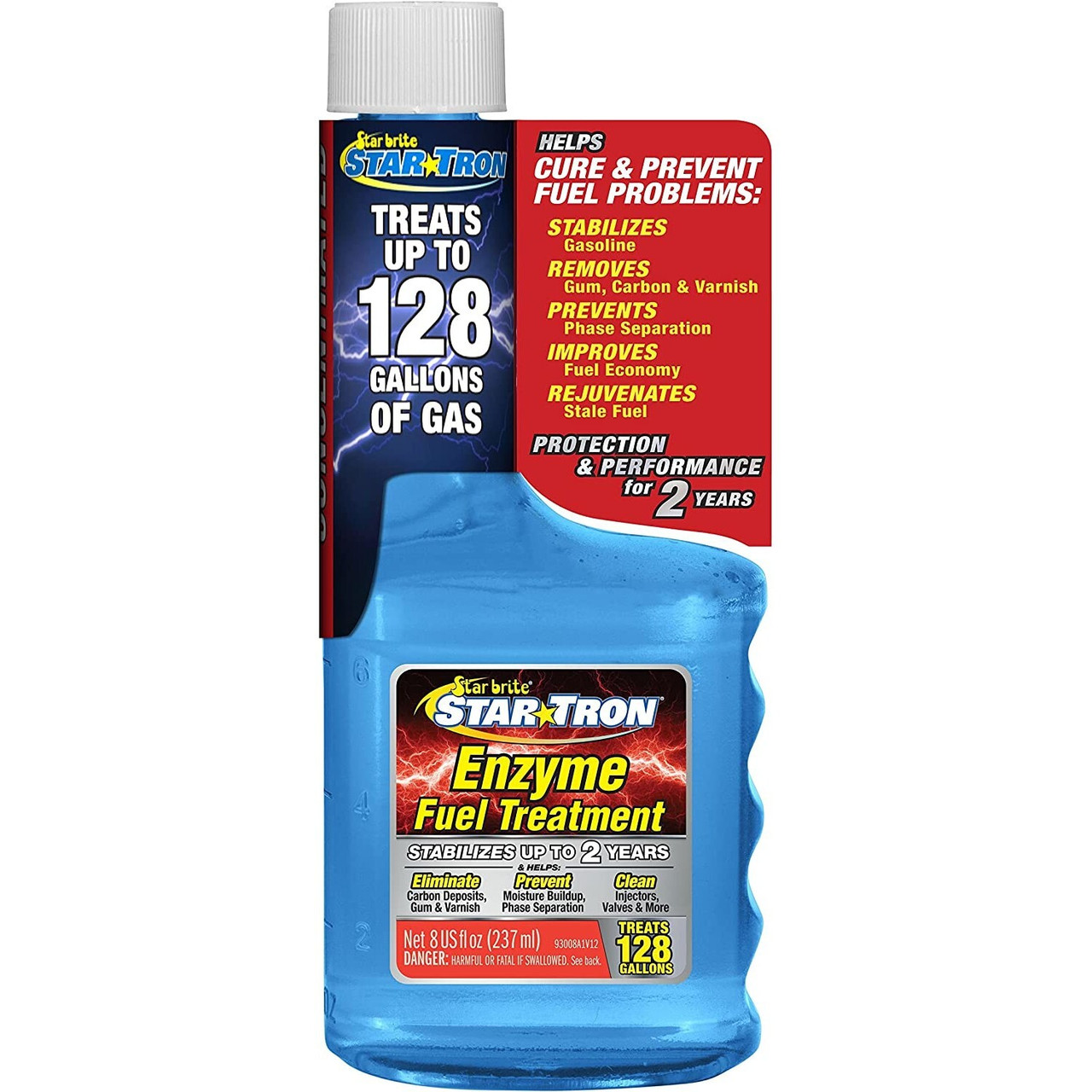 Star Brite Star Tron Enzyme Fuel Treatment for Boats, 8 oz. - Treats 125 Gal.
