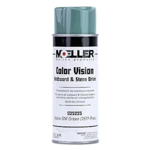 Moeller Marine Color Vision Alpine General Motors Green Engine Paint - 12 oz