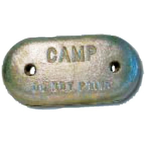 Camp Zinc 9" x 1-1/8" Hull Plate Anode - Zinc for Salt Water Use