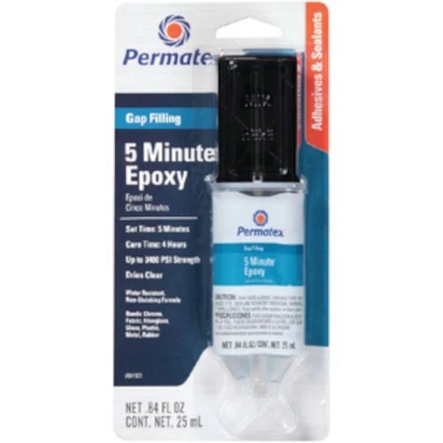 Permatex Permapoxy 5 Minute Genral Purpose Gap Filling Clear Epoxy - .64 Fl Oz