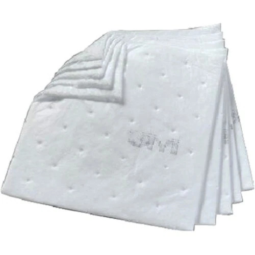 3M Petroleum Sorbent Sheet High Capacity, 17 Inch x 19 Inch - Pack of 50