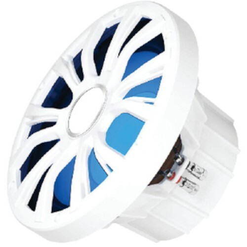 Seachoice 10" LED Subwoofer White - Marine Bass Boat Sound System