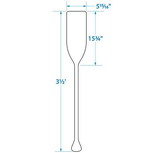 Seachoice 3-1/2 Ft Varnished Standard Wooden Paddle for Boats