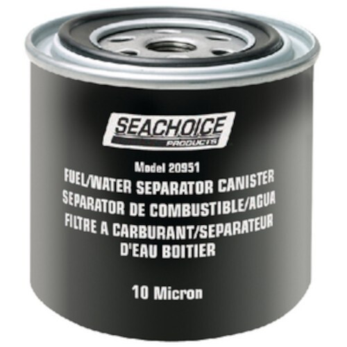 Seachoice 10 Micron Water Separating Fuel Filter Canister 20951 for Boats