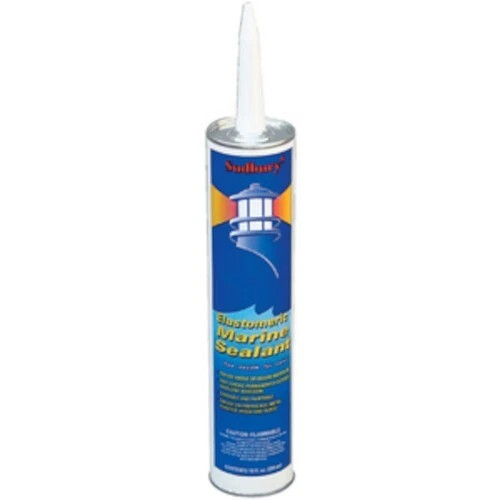 10 oz Clear Above or Below Waterline Elastomeric Marine Grade Sealant for Boats