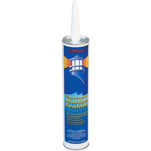10 oz Clear Above or Below Waterline Elastomeric Marine Grade Sealant for Boats