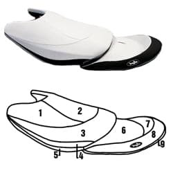 BlackTip Jetsports Custom Seat Cover for Yamaha FX Cruiser FX Cruiser HO 03-2004