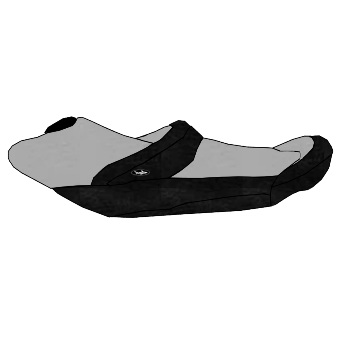 BlackTip Jetsports Seat Cover for Yamaha WaveRunner VX Cruiser 2007-2009 (Gray)