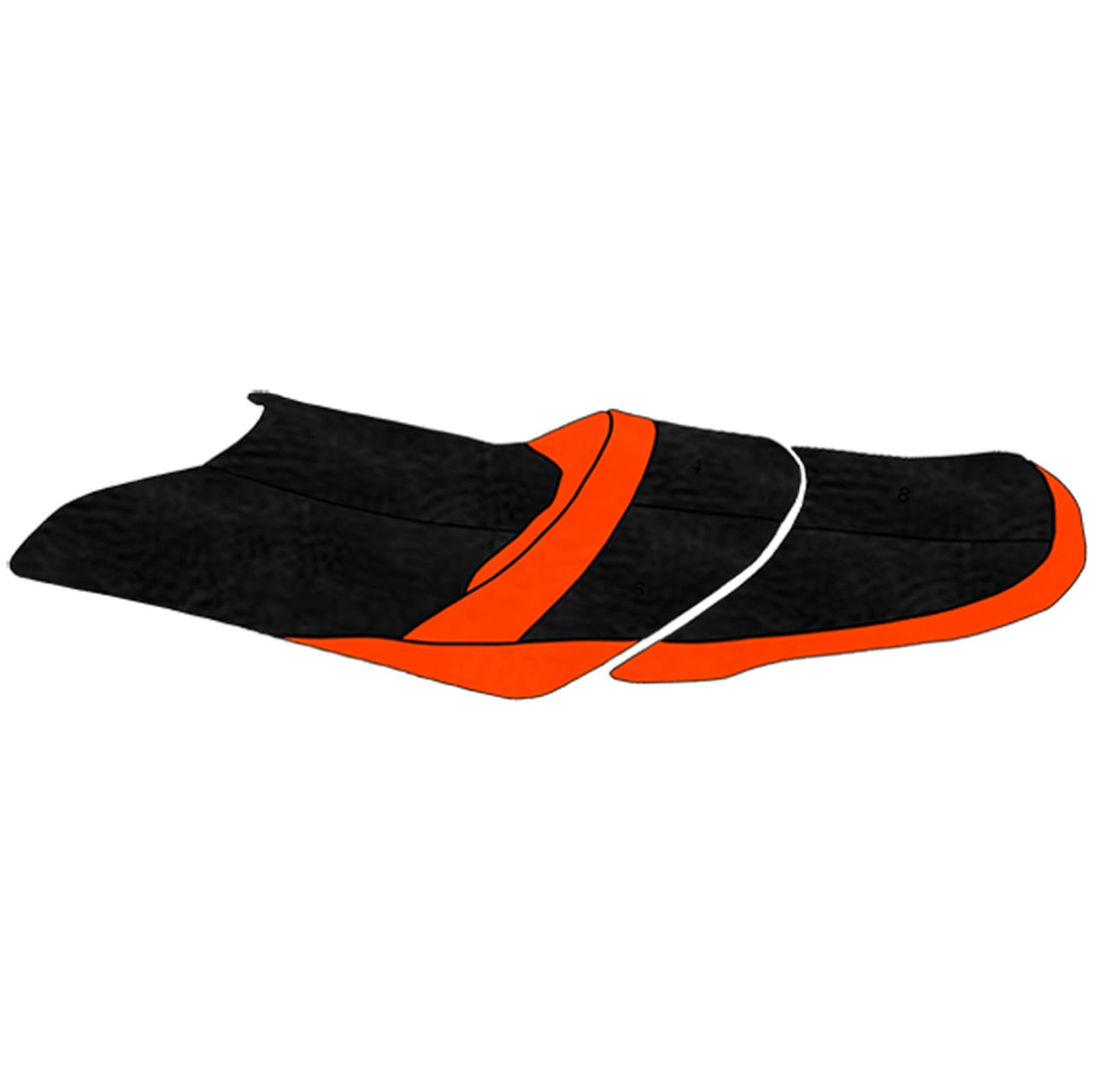 BlackTip Jetsports Seat Cover for Yamaha GP1800 VXR 2015-2020 (Lime Green/Black)