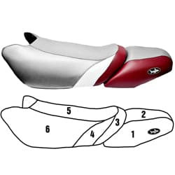 BlackTip Jetsports Custom  Seat Cover for Kawasaki 900 1100 STX/STX DI 2000-2002
