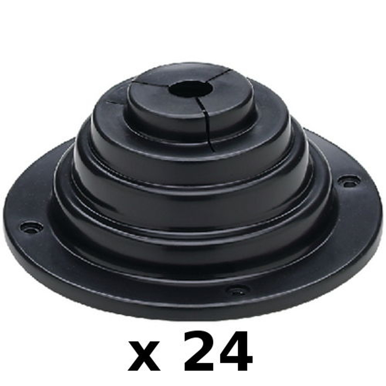 24 Pack 4 Inch Motorwell Rigging and Cable Boot for Boats - Rigging Hole Cover