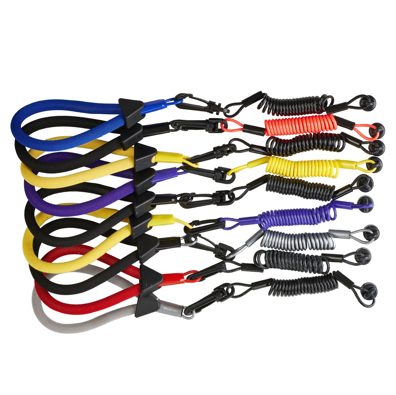Wrist/Vest (non DESS) Lanyard for Sea-Doo (Black/Neon Red)
