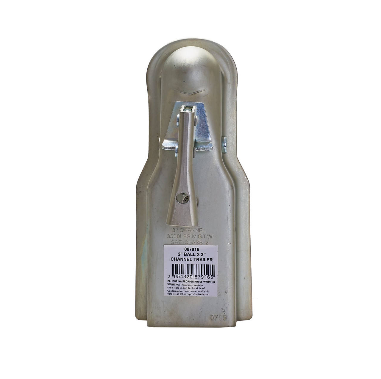 Trailer Coupler 2" Ball X 3" Channel, 3500lb Capacity