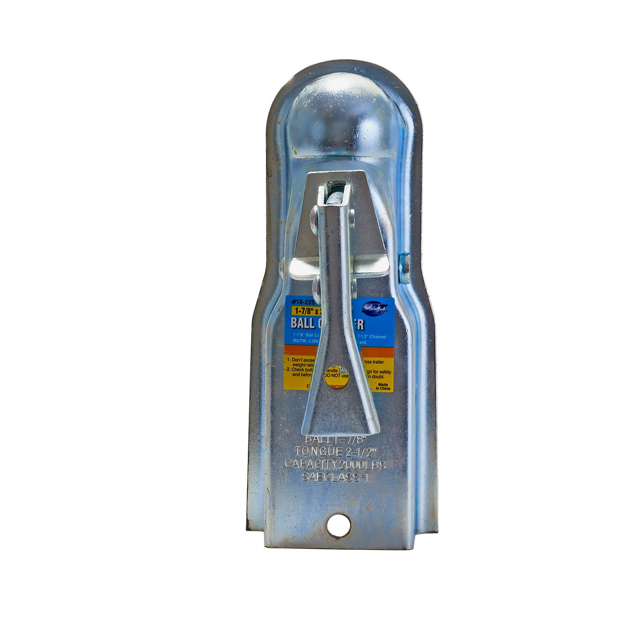 Trailer Coupler 1-7/8" Ball X 2-1/2" Channel, 2000 lb Capacity
