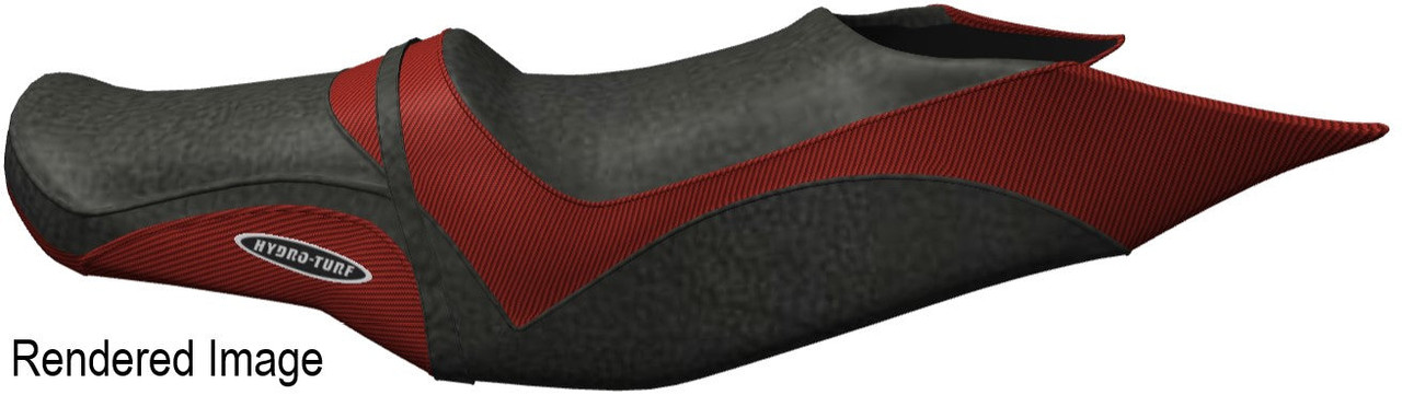 Hydro-Turf Seat Cover for Sea-Doo GTX Ltd iS 260 (09-15) / GTX 155 / GTX 215 (10-15) (Black/Red)