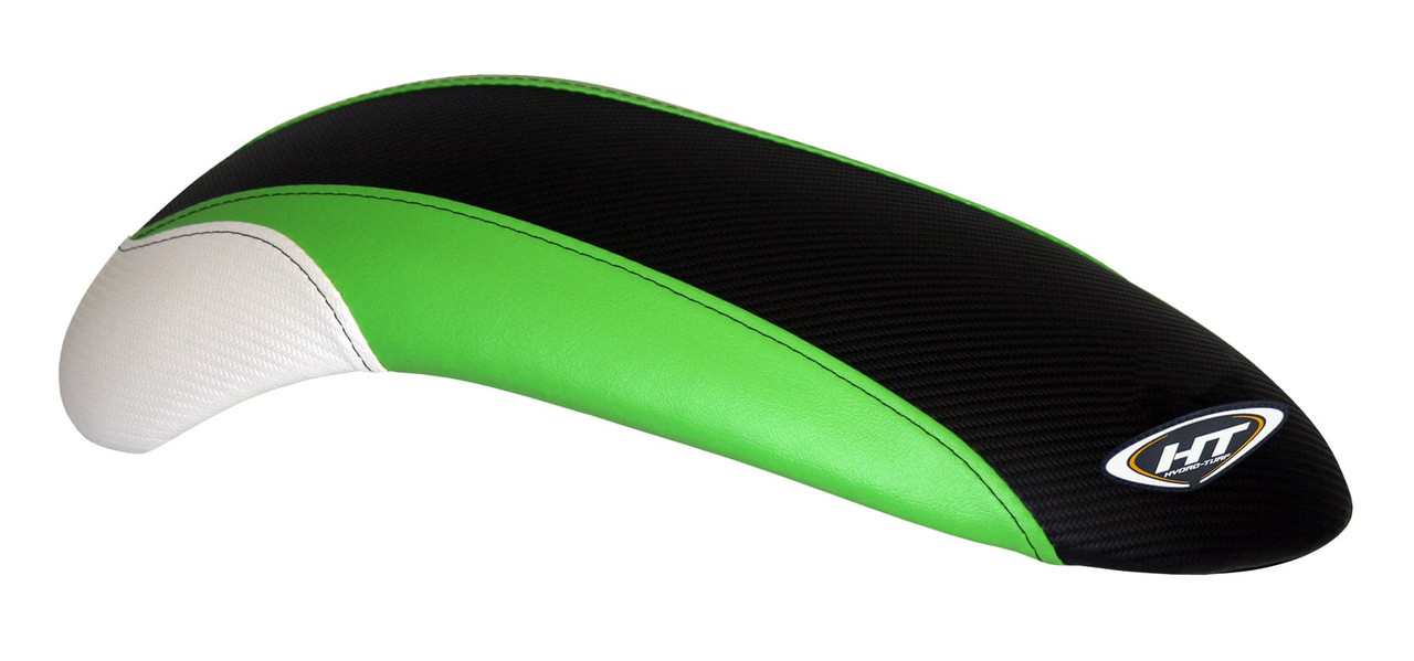 Hydro-Turf Premier Seat Cover for Kawasaki 800 SX-R + 750 SX / SXI Chinpad Fits OEM size (Lime Green/White/Black)