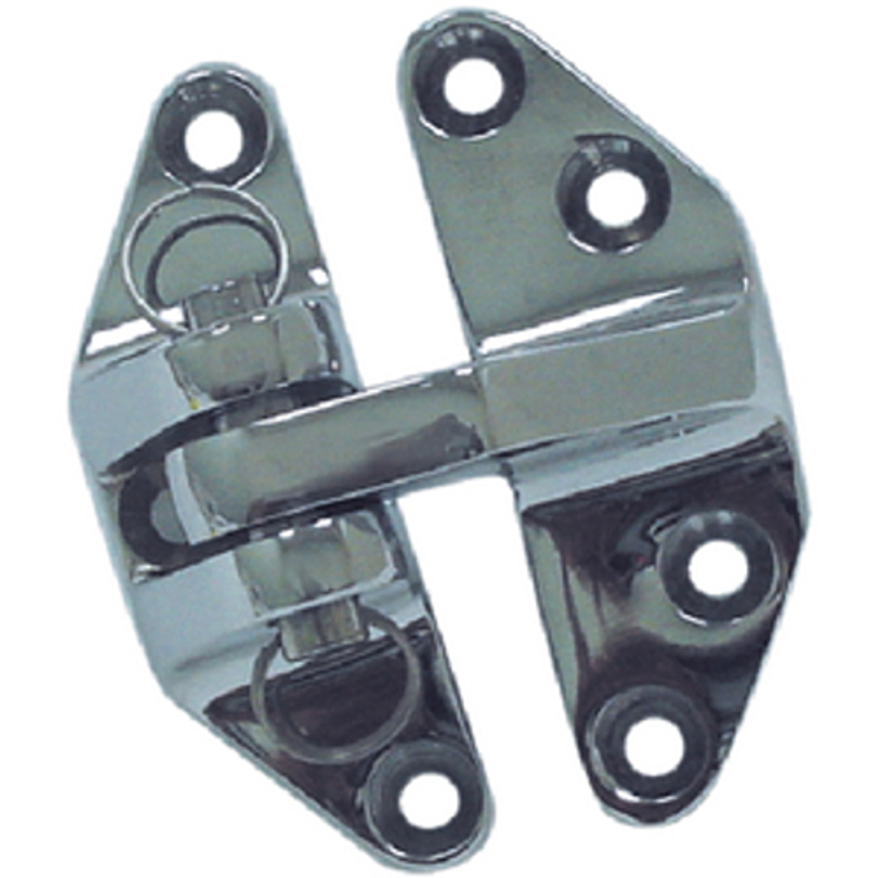 Chrome Plated Brass Hatch Hinge with Removable Pin for Boats