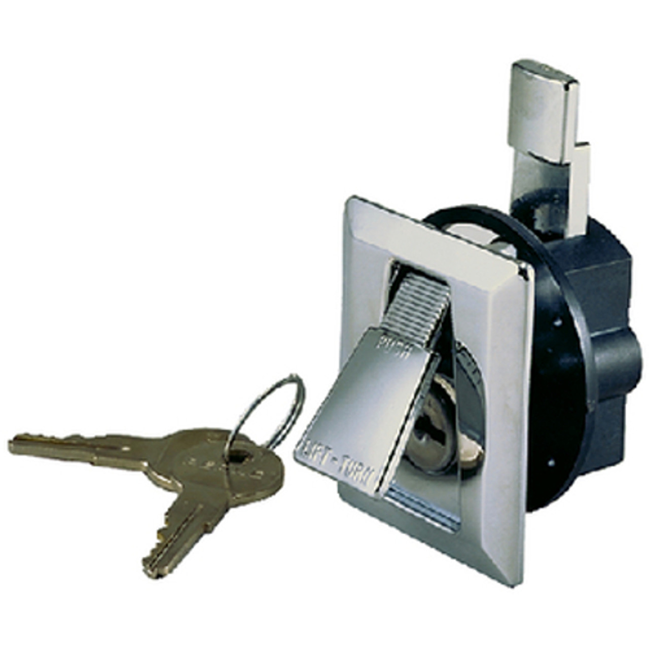 Chrome Plated Zinc Flush Mounted Locking Latch for Boats, RVs and More