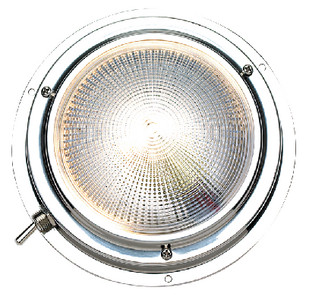 LED 4 Inch Stainless Steel Surface Mount Dome Cabin Light for Boats
