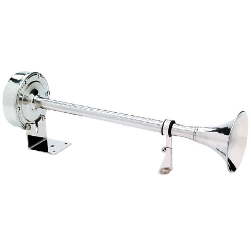 163/4 Inch Stainless Steel Electronic Trumpet Boat Horn 106 Db White's Marine