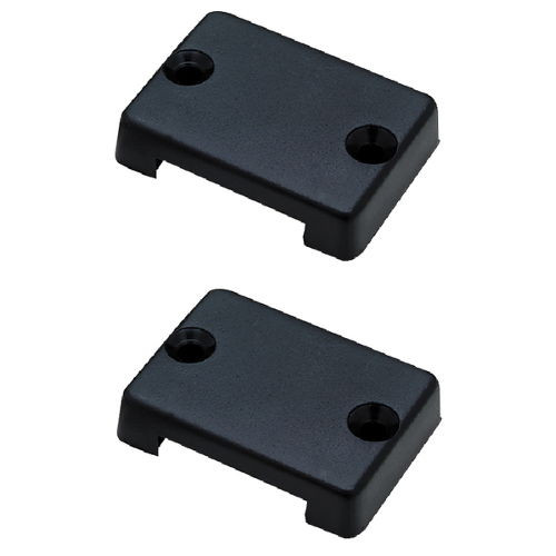 2 Pack of Black Plastic Wire and Cable Covers for Boats Holes up to 11/4 Inch White's Marine