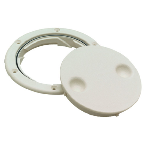 9-7/8 Inch White Twist N Lock Deck Plate for Boats