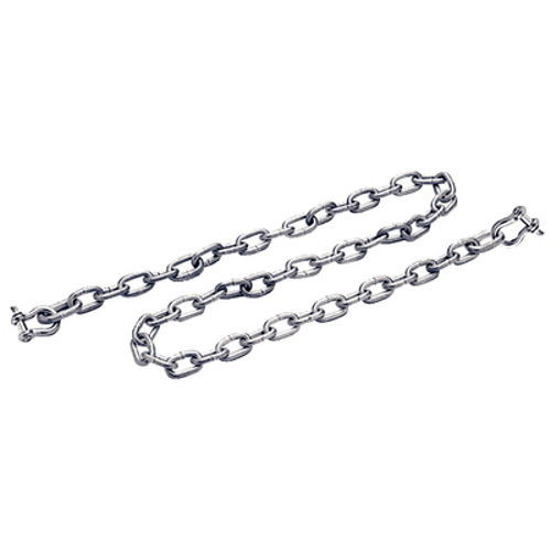 3/16 Inch x 4 Ft Galvanized Anchor Lead Chain with 1/4 Inch Shackles for Boats