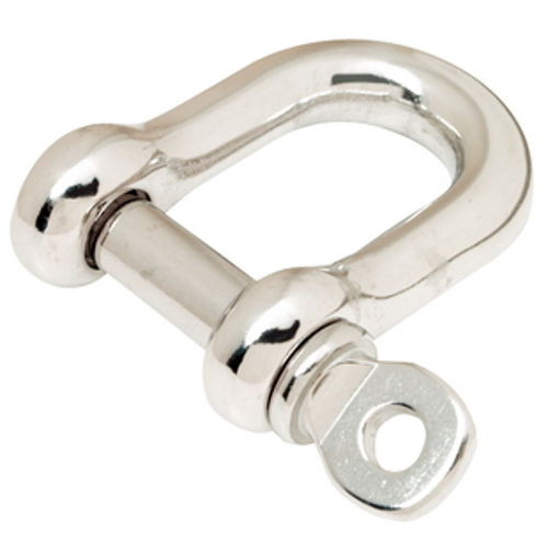 3/16 Inch Stainless Steel D Anchor Shackle - 2,800 lbs Breaking Strength