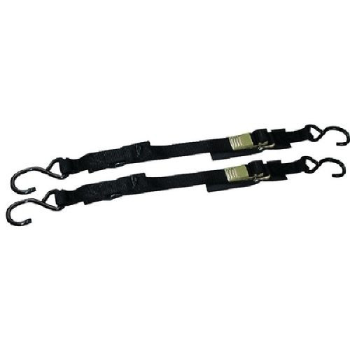 Pack of 2 Premium 2 Inch x 4 Ft Adjustable Trailer to Transom Tie Down Straps