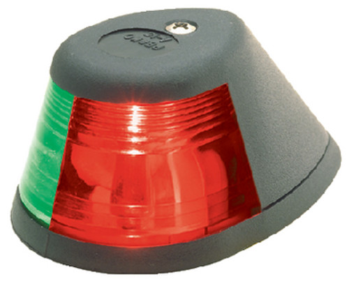 Black Plastic Bi-Color Combination Deck Mount Bow Navigation Light for ...