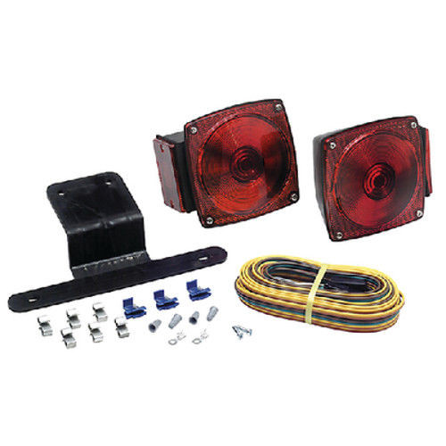 2 Light Submersible Under 80 Inch Wide Boat Trailer Tail Light Kit