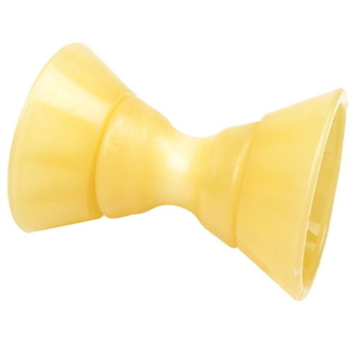 3 Inch Width Boat Trailer Non Marking Yellow Molded Rubber Bow Stop Assembly