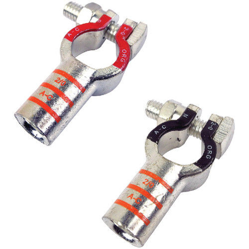 2/0 AWG Positive and Negative Post Top Style Battery Terminals for Boats