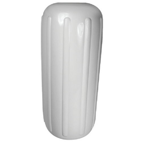 8 Inch x 20 Inch Center Hole White Inflatable Vinyl Fender for Boats