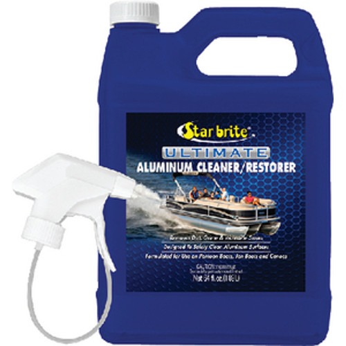 Star Brite Ultimate Aluminum Cleaner and Restorer - Cleans Aluminum Pontoons, Jon Boats and Canoes