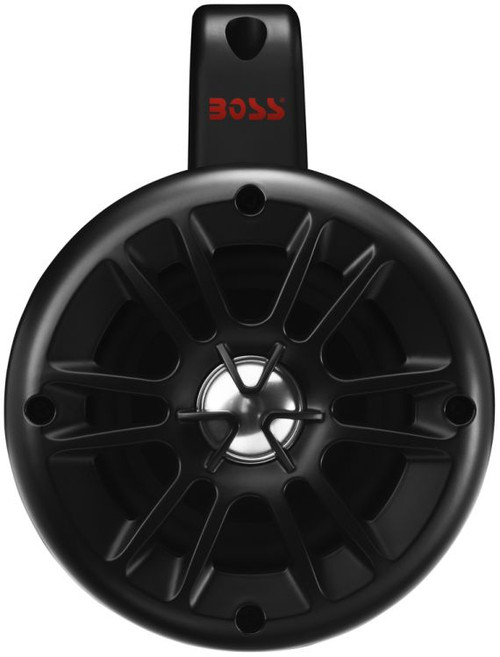 Boss Marine Pair of Bluetooth 4" Weatherproof 2-Way Marine Wake Tower Amplified 500 Watt Speakers